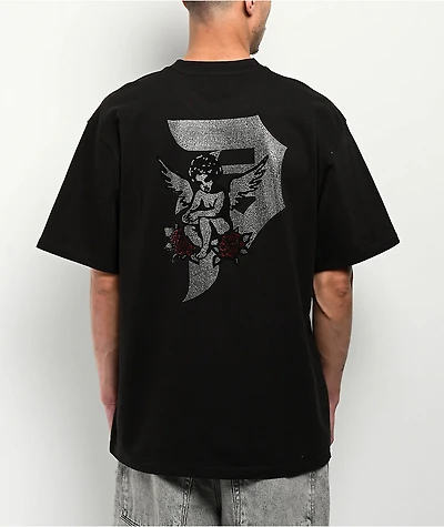 Primitive Reflect Rhinestone Black Heavyweight T-Shirt