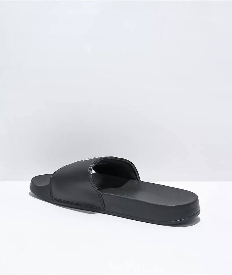 Primitive Rosebud Black Slide Sandals
