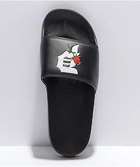 Primitive Rosebud Women's Black Slide Sandals