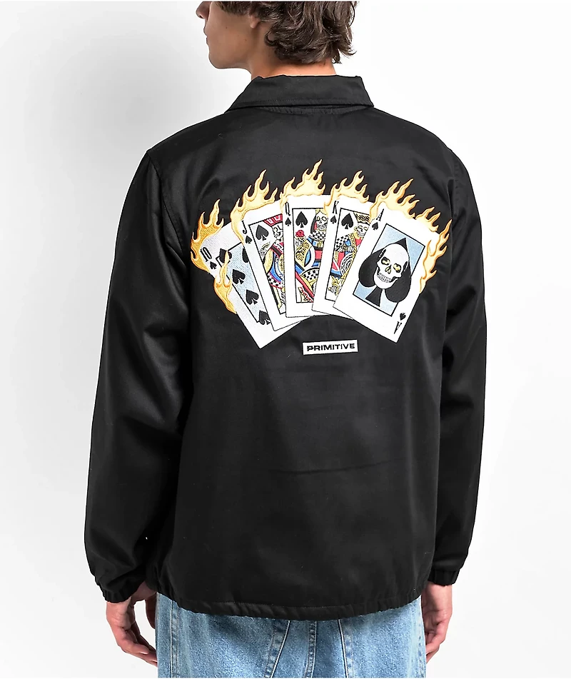 Primitive Royal Black Coaches Jacket