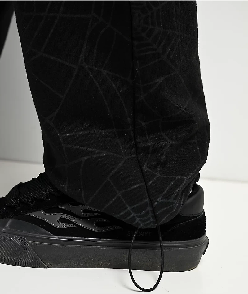 Primitive Spin Black Fleece Sweatpants