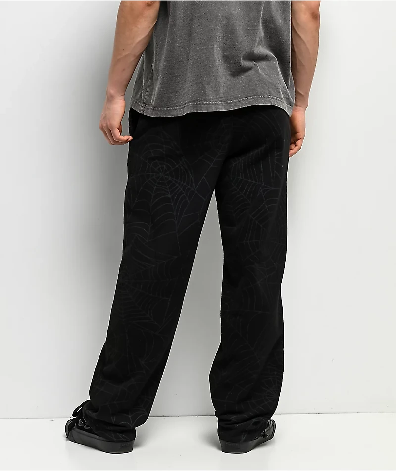 Primitive Spin Black Fleece Sweatpants