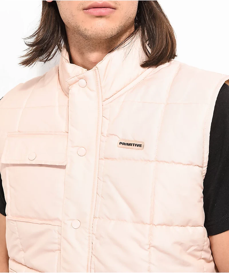 Primitive Taylor Beige Puffer Vest