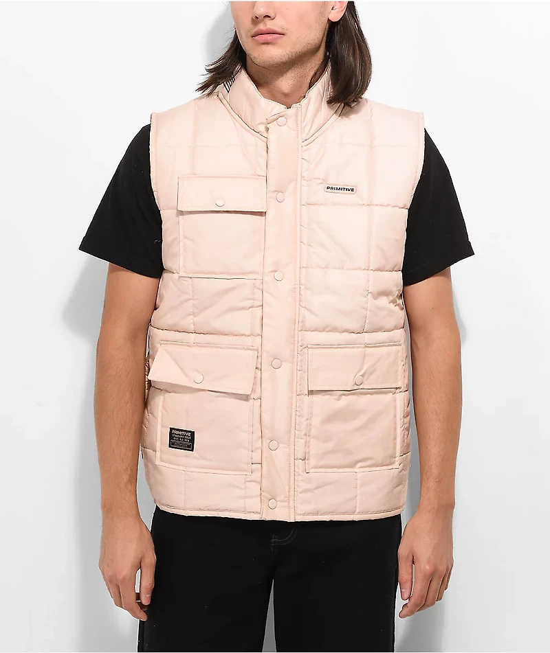 Primitive Taylor Beige Puffer Vest
