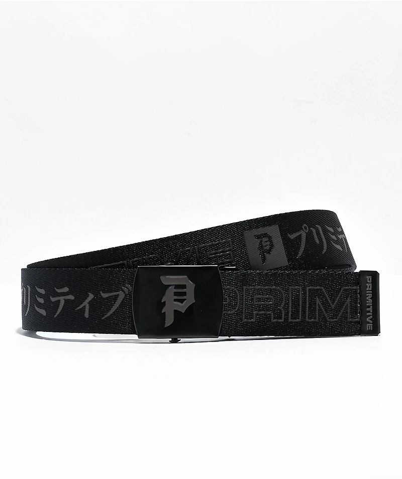 Primitive Temptest Black Web Belt