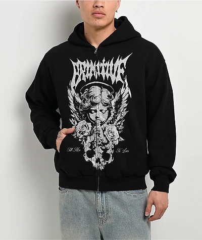 Primitive Thinker Black Zip Hoodie