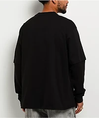 Primitive Threat Black 2Fer Long Sleeve T-Shirt