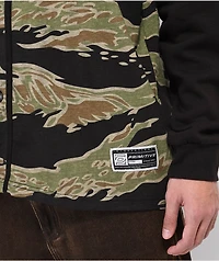 Primitive Tiger Two-Fer Hooded Camo Baseball Jersey