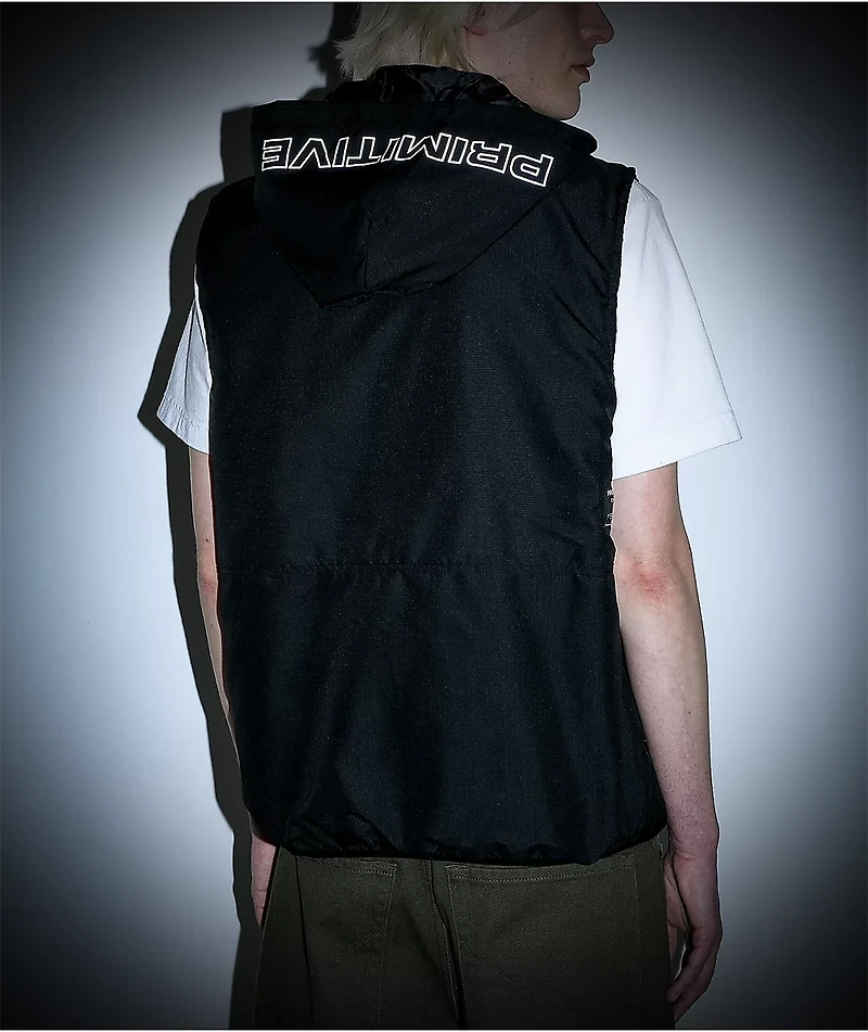 Primitive Titan Black Hooded Vest
