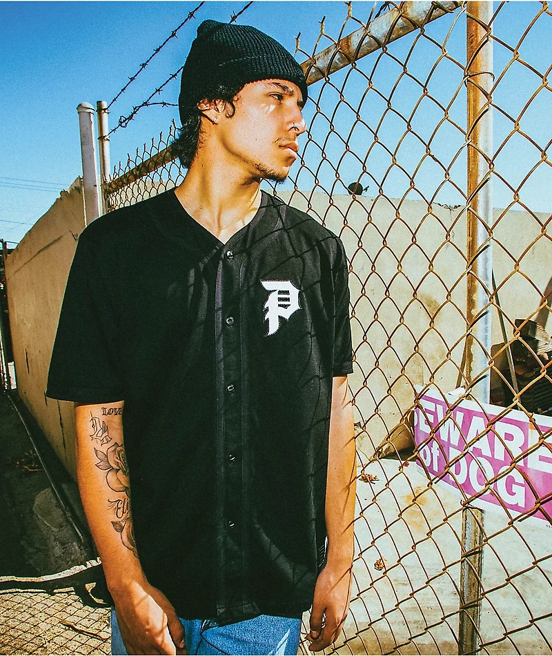 Primitive Tokyo Champion Black Baseball Jersey