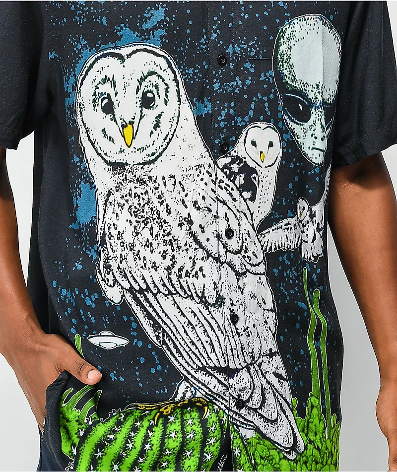 Primitive Trek Black Short Sleeve Button Up Shirt
