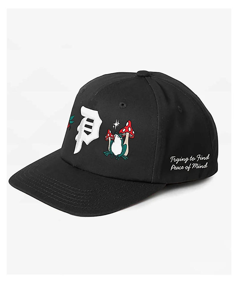 Primitive Trip Black Snapback Hat