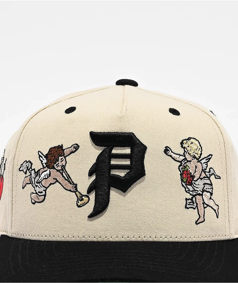 Primitive Triumph A Frame Cream & Black Snapback Hat