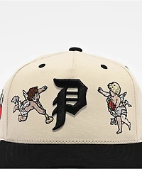 Primitive Triumph A Frame Cream & Black Snapback Hat