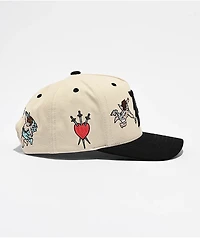 Primitive Triumph A Frame Cream & Black Snapback Hat