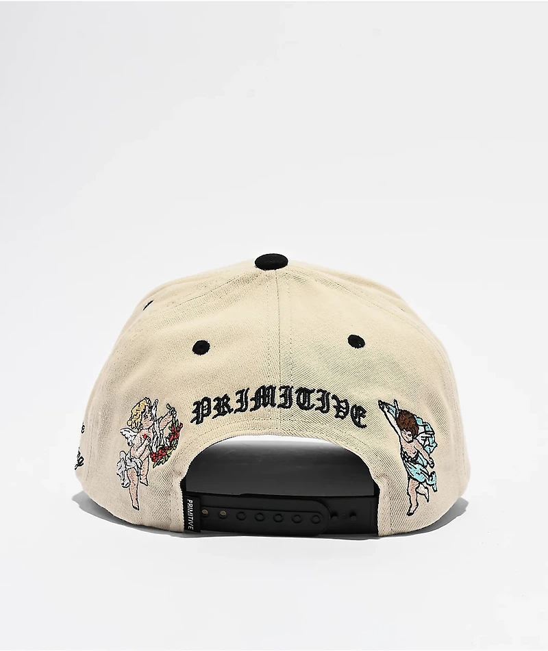 Primitive Triumph A Frame Cream & Black Snapback Hat