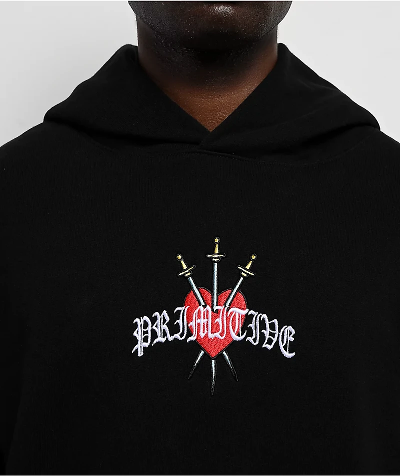 Primitive Triumph Black Heavyweight Hoodie