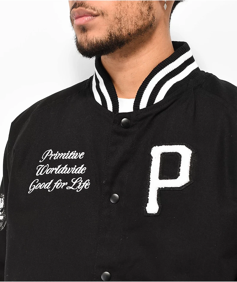 Primitive Union Black Varsity Jacket