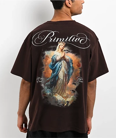 Primitive Veil Brown Heavyweight T-Shirt