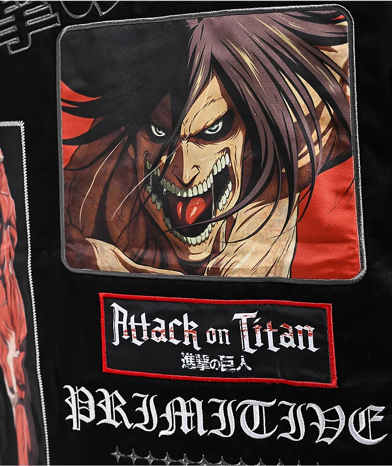 Primitive x Attack On Titan Black Jacket