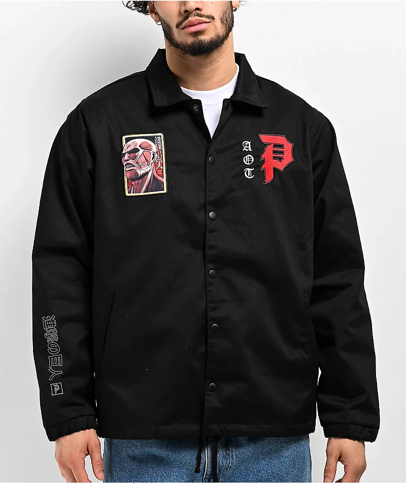 Primitive x Attack On Titan Black Jacket