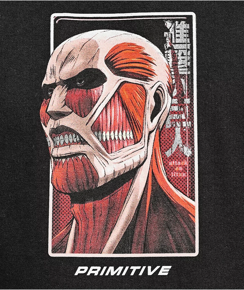 Primitive x Attack On Titan Colossal Dirty P Black T-Shirt