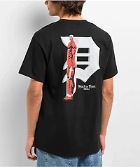 Primitive x Attack On Titan Colossal Dirty P Black T-Shirt