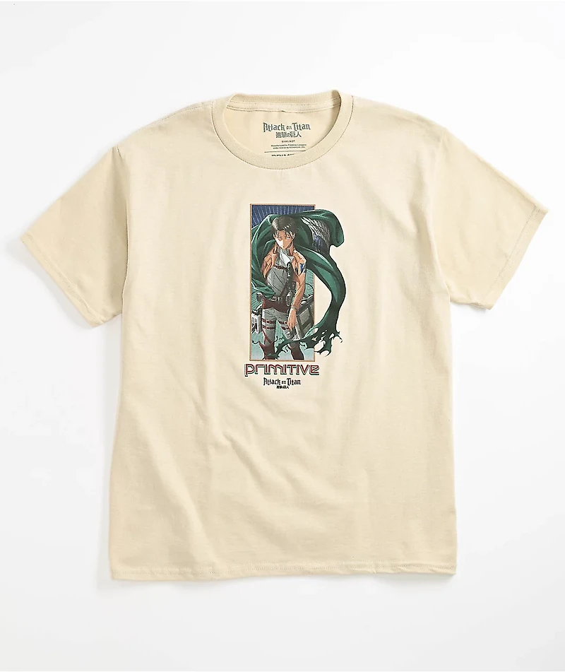 Primitive x Attack On Titan Kids Levi Natural T-Shirt
