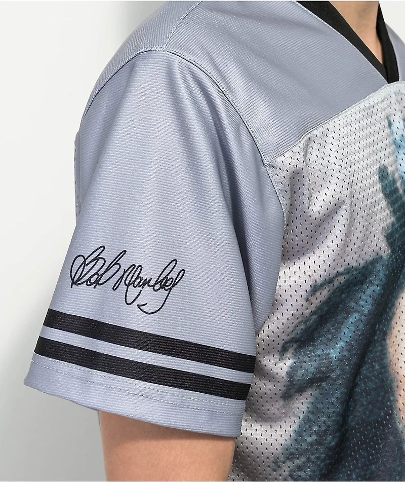 Primitive x Bob Marley Kaya Grey Mesh Jersey