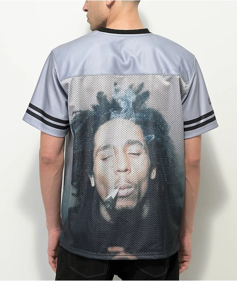 Primitive x Bob Marley Kaya Grey Mesh Jersey