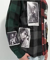 Primitive x Bob Marley Patchwork Flannel Shirt