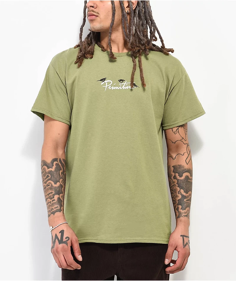 Primitive x Bob Marley Rising Sun Brown T-Shirt