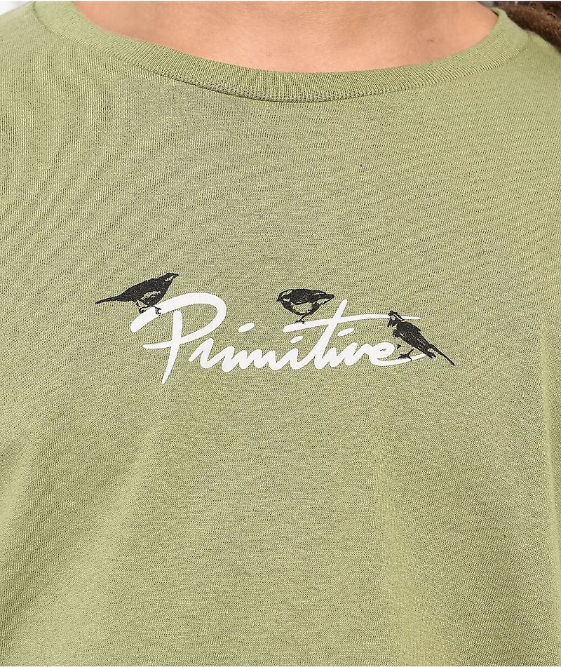 Primitive x Bob Marley Rising Sun Olive T-Shirt