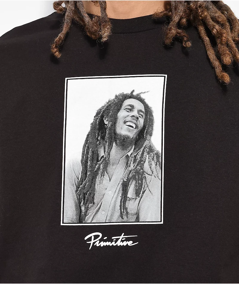 Primitive x Bob Marley Uprising Black T-Shirt