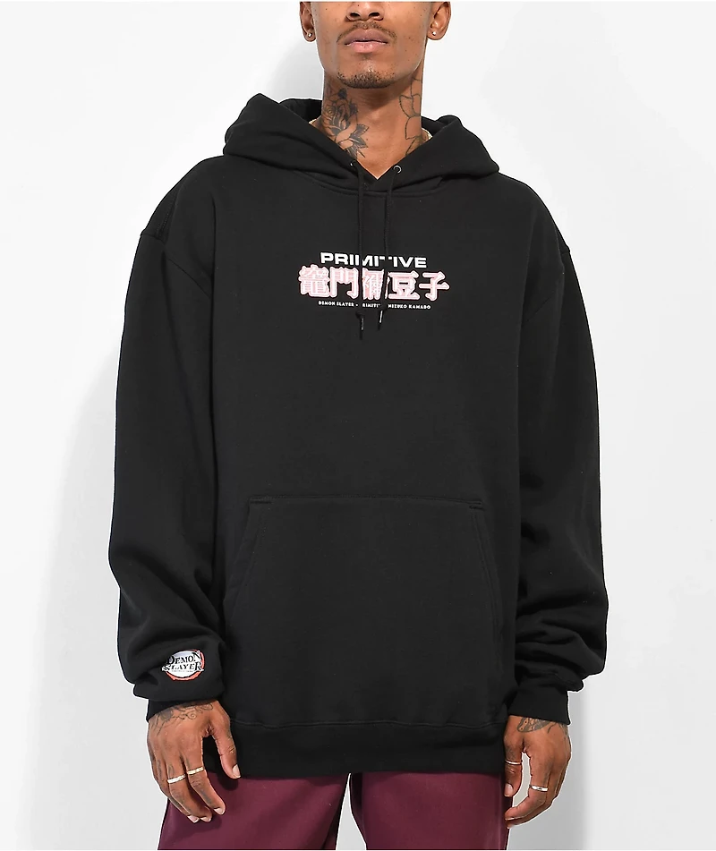 Primitive x Demon Slayer Nezuko Kamado Black Hoodie