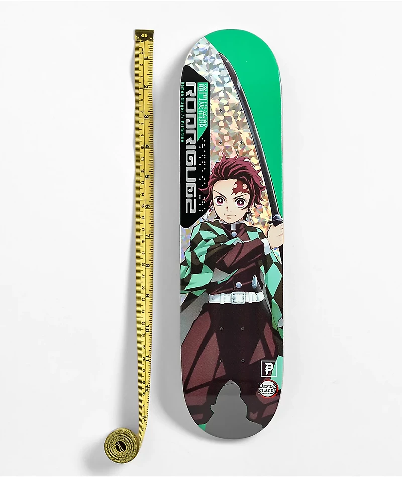 Primitive x Demon Slayer Rodriguez Tanjiro 3" Mini Skateboard Deck