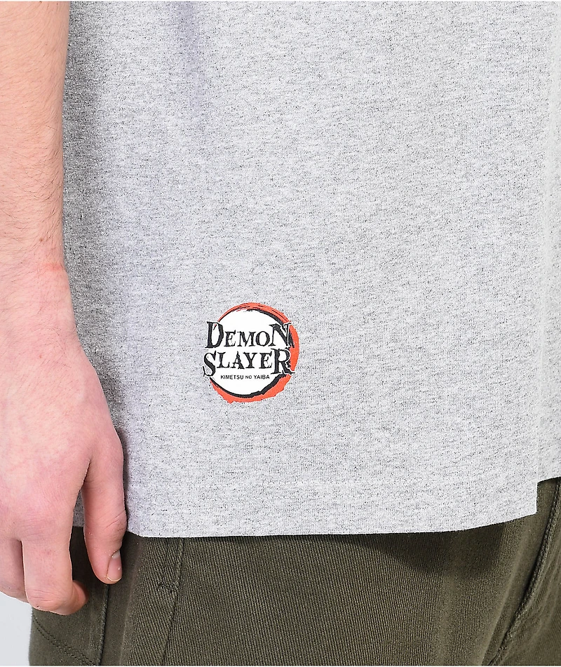 Primitive x Demon Slayer Shinobu Dirty P Grey T-Shirt