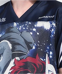 Primitive x Demon Slayer Tanjiro Blue Football Jersey