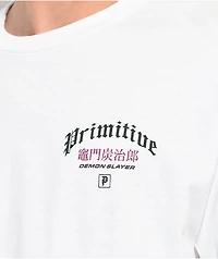 Primitive x Demon Slayer Tanjiro vs Rui White T-Shirt