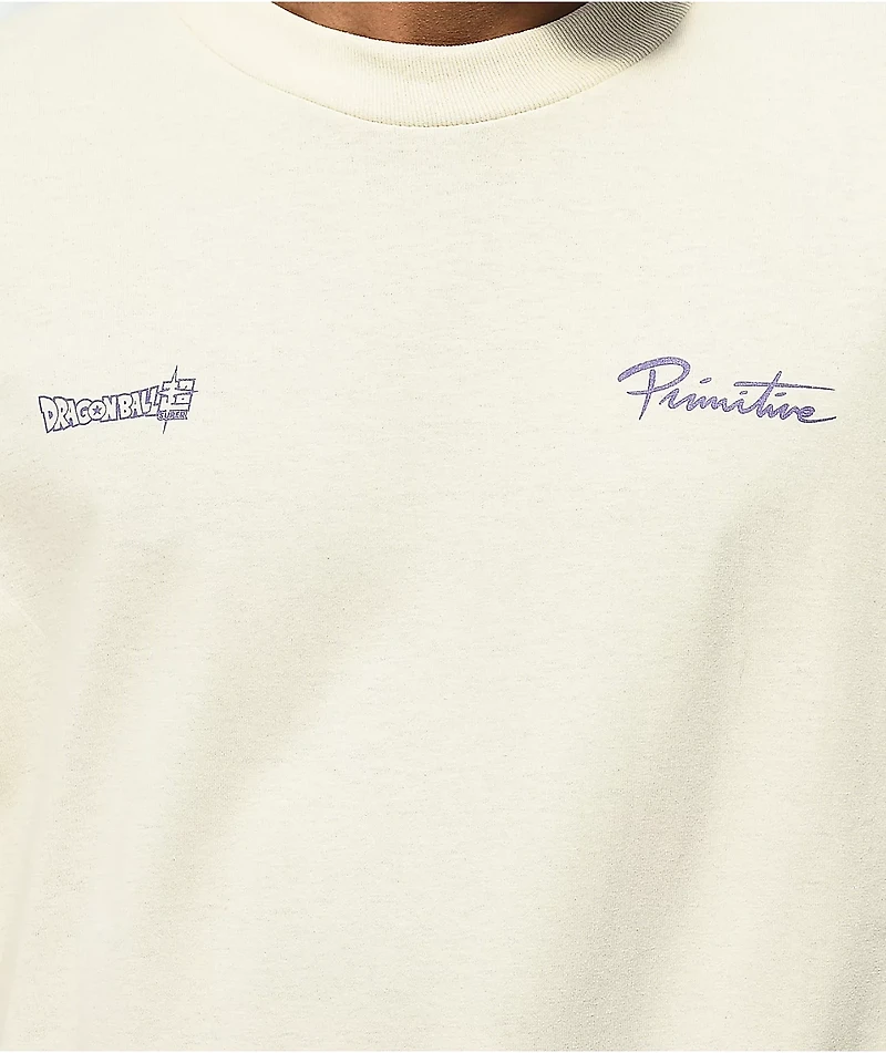 Primitive x Dragon Ball Super Beerus Attack Cream T-Shirt