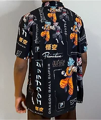 Primitive x Dragon Ball Super Goku Black Rose Versus Short Sleeve Button Up Shirt