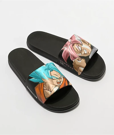 Primitive x Dragon Ball Super Goku Black Rose Versus Slide Sandals
