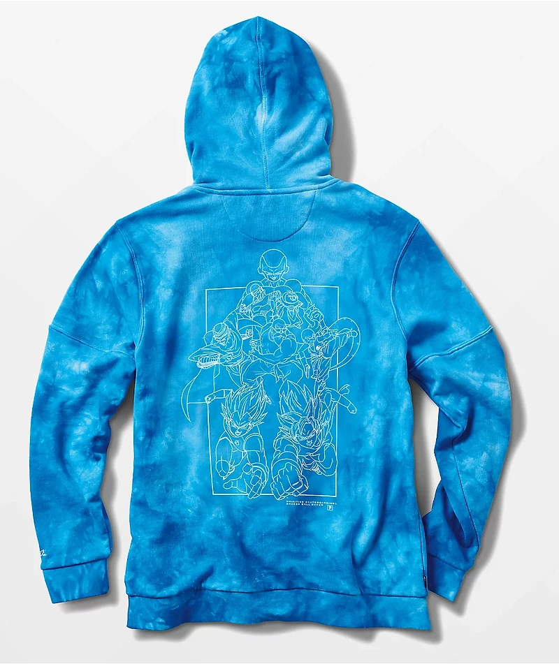 Primitive x Dragon Ball Super SSG Blue Wash Hoodie