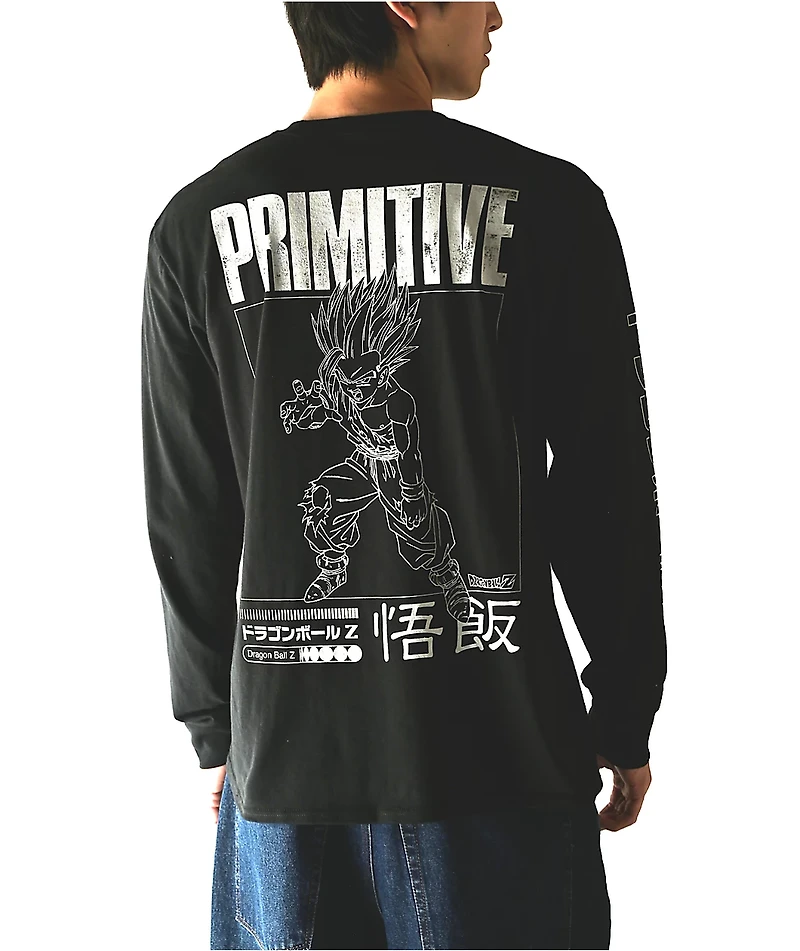 Primitive x Dragon Ball Z Vengeance Black Long Sleeve T-Shirt