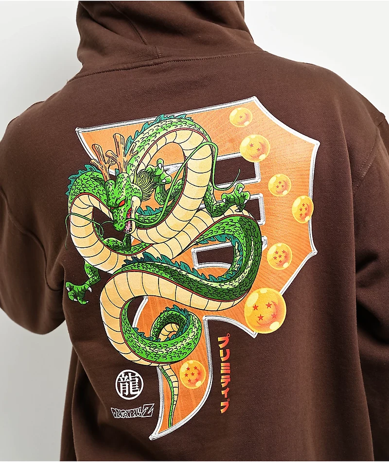 Primitive x Dragon Ball Z Wish Dirty P Brown Hoodie