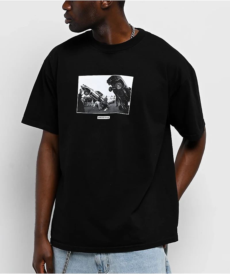 Primitive x Estevan Oriol Bounce Black Boxy T-Shirt