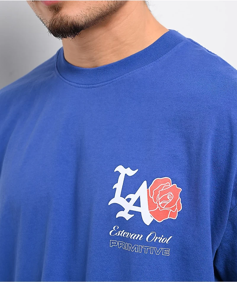 Primitive x Estevan Oriol City Of Angels Blue Boxy T-Shirt