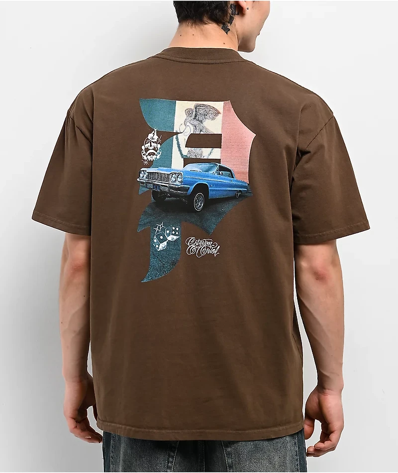 Primitive x Estevan Oriol Dirty P Brown T-Shirt