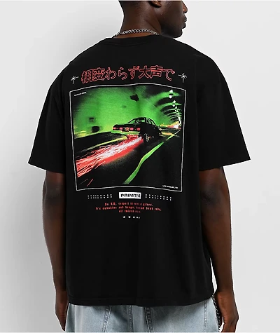 Primitive x Estevan Oriol Scrape Black Boxy T-Shirt