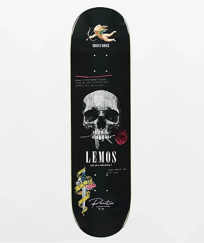 Primitive x Guns N' Roses Lemos Don't Cry 8.25" Skateboard Deck